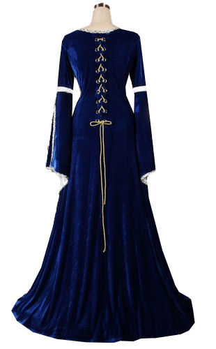 Ladies Medieval Renaissance Costume and Headdress Size 14 - 16 Image